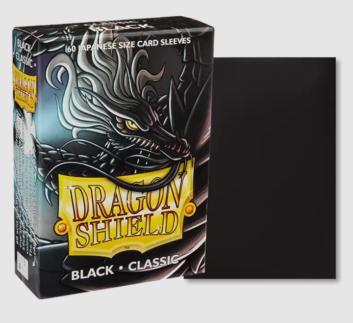 Dragon Shield Japanese Sleeves Matte - Black 60ct.