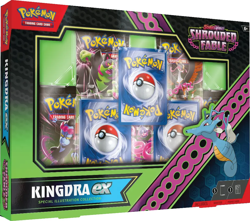 Pokémon TCG: Scarlet & Violet 6.5 - "Shrouded Fable" Kingdra ex/Greninja ex Special Collection Master Case 6ct. - ENGLISH