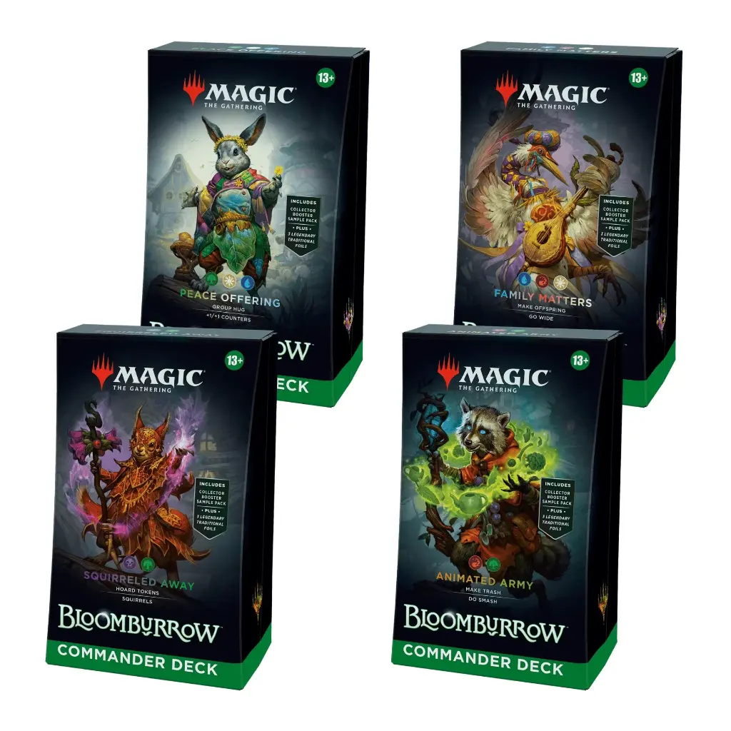 Magic the Gathering: "Bloomburrow" Commander Deck Master Case 4ct. - ENGLISH