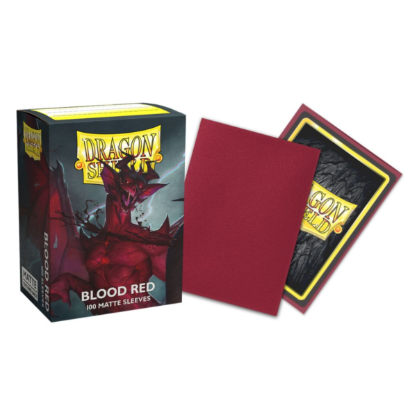 Dragon Shield Standard Sleeves Matte 100ct - Blood Red 'Simurag'
