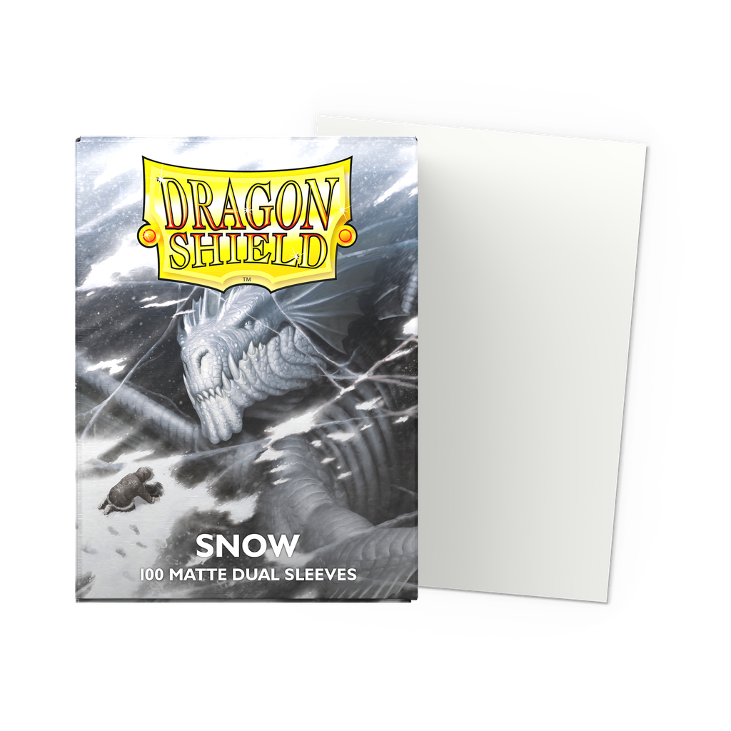 Dragon Shield Standard Sleeves Matte Dual - Snow 100ct 