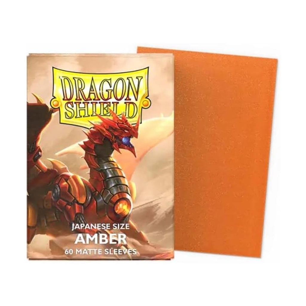 Dragon Shield Japanese Sleeves Matte Amber 60ct 