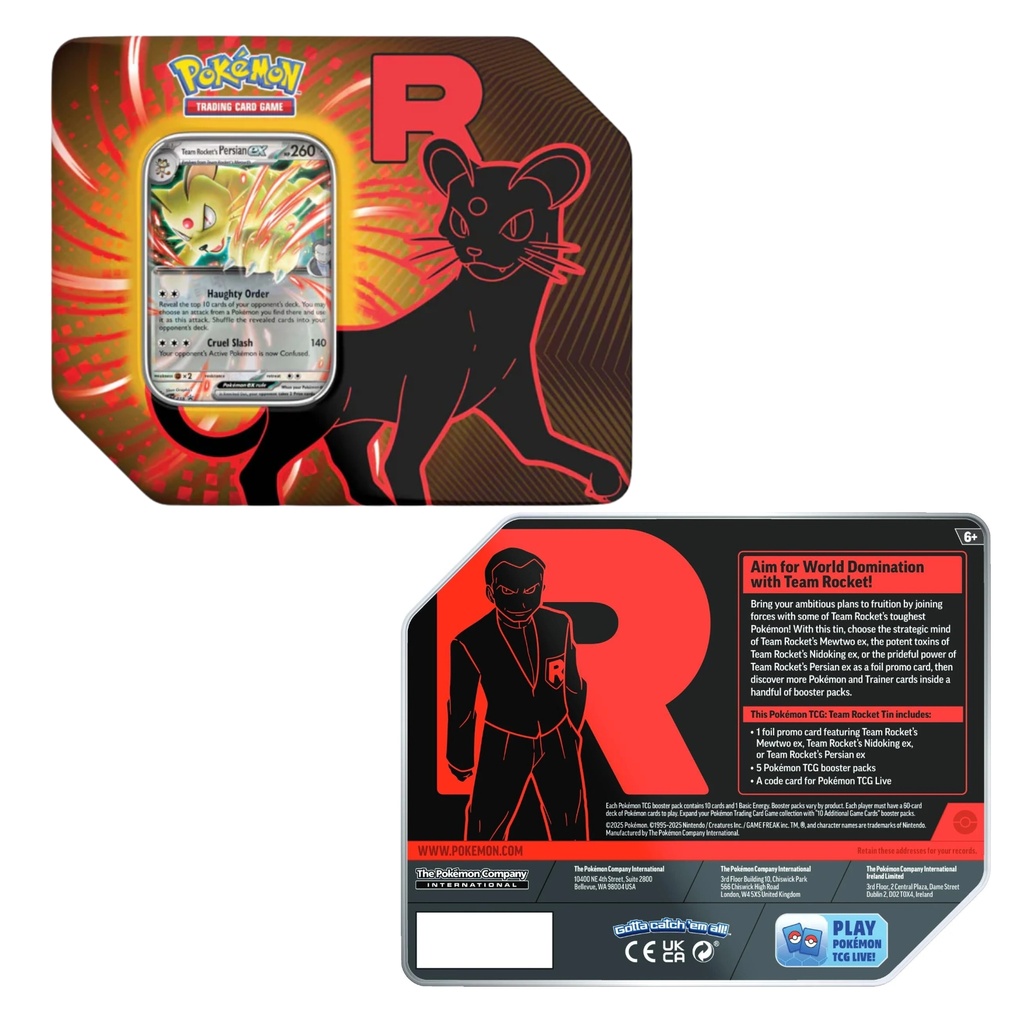 Pokémon TCG: Team Rocket Tin -ENGLISH-