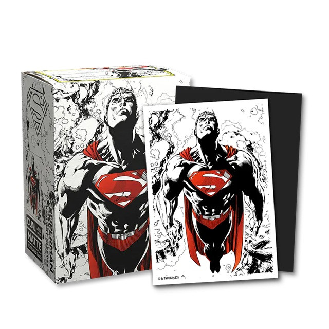 Dragon Shield Standard Size Sleeves Art Matte 100ct - Superman Core (Red/White Variant)