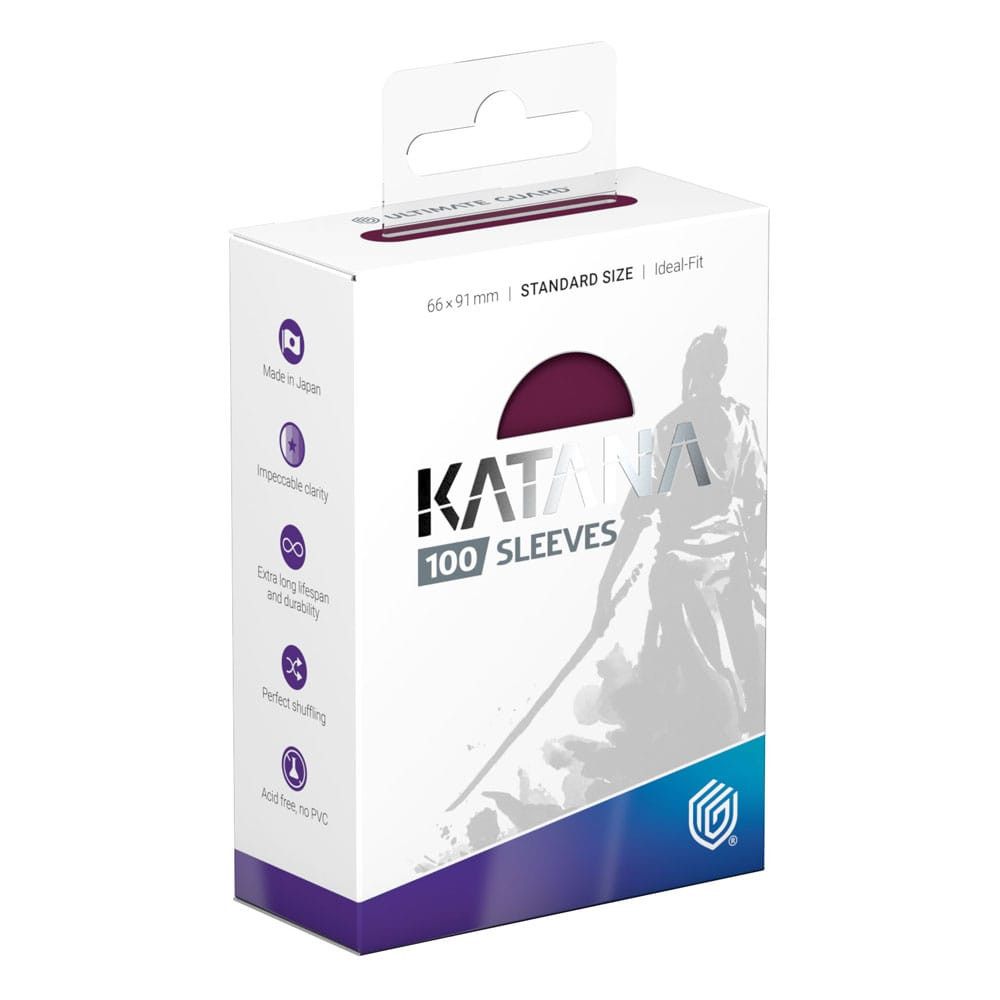 Ultimate Guard Katana Sleeves Standard Size Radiant Plum 100ct.