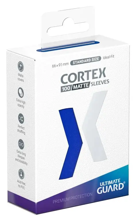 Ultimate Guard Cortex Sleeves Standard Size Blue Matte 100ct. 