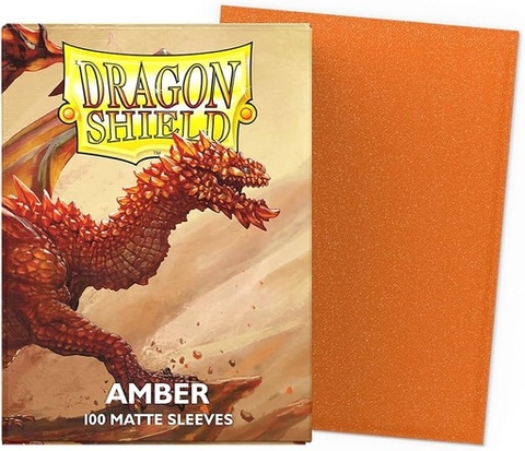 Dragon Shield Sleeves Standard Matte Amber 100 ct